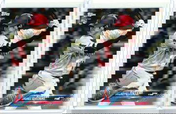2018 Topps Team Set #A-17 Shohei Ohtani- 2 card lot