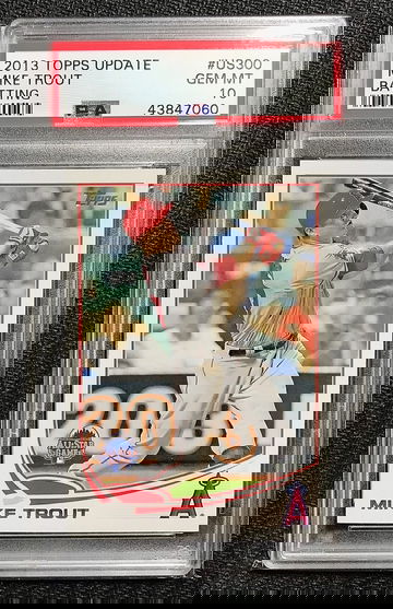 Mike Trout 2013 Topps Update Batting #US300 PSA 10 (43847060)