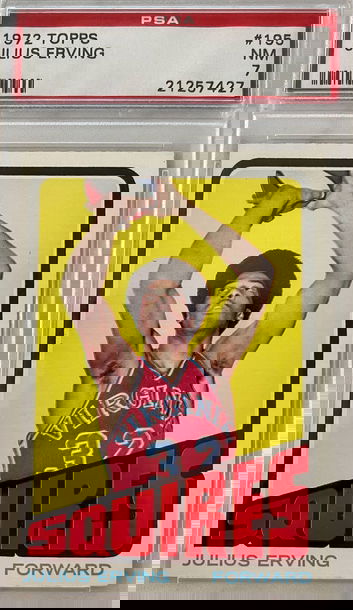 1972 Topps Julius Erving PSA 7