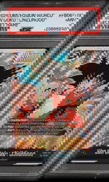 2025 Dragon Ball Super Card Game Fusion World Rivals Clash Secret Rare Son Goku Childhood #FB06-119 PSA 9