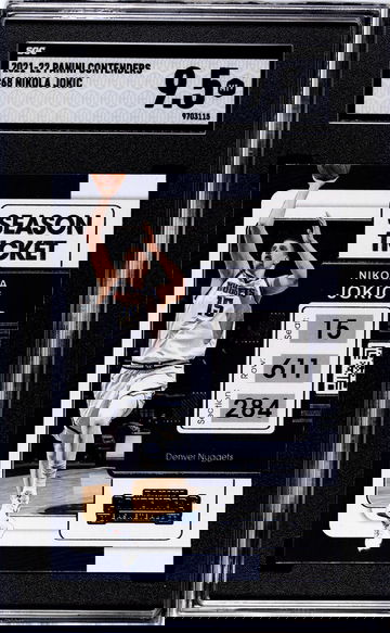 2021-22 Panini Contenders Nikola Jokic Season Ticket #68 - Graded SGC 9.5 MT+  Mint Plus!