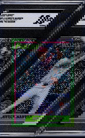 2025 Topps #T90C-14 Bryce Harper Chrome '90 SGC 10