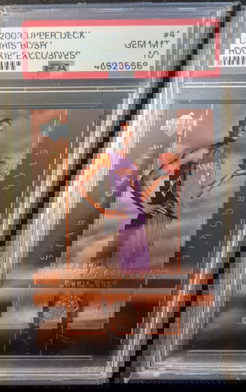 2003 Upper Deck Chris Bosh Rookie Exclusive PSA 10