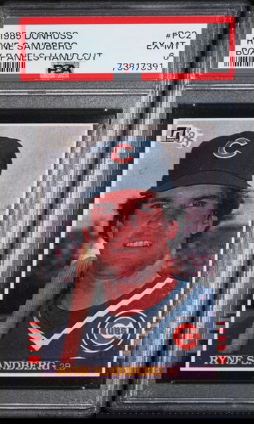 Ryne Sandberg 1985 Donruss Box Panels #PC2 PSA 6