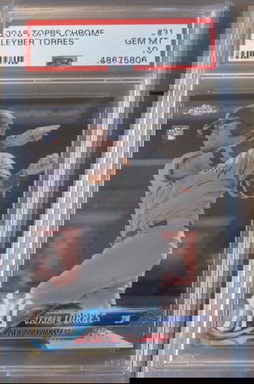 Gleyber Torres RC 2018 Topps Chrome #31 Gem Mint PSA 10