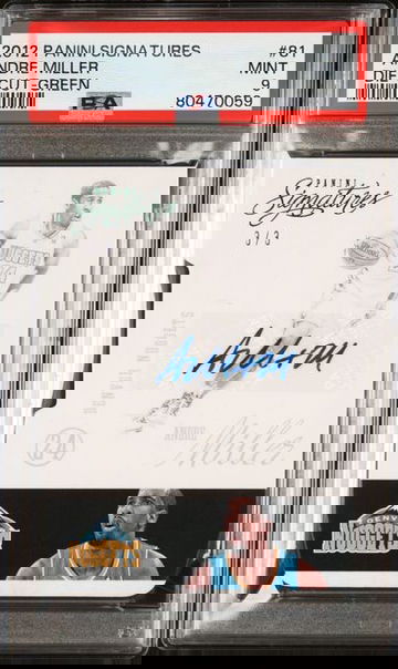 2012 Panini Signatures Andre Miller Die-Cut Green #81 PSA 9 [BK-1A.24]