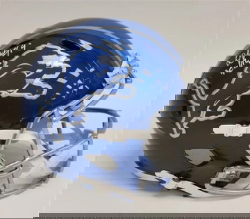 Donovan Peoples-Jones Signed & INSCRIBED Riddell F/S FLASH Replica Helmet SS COA