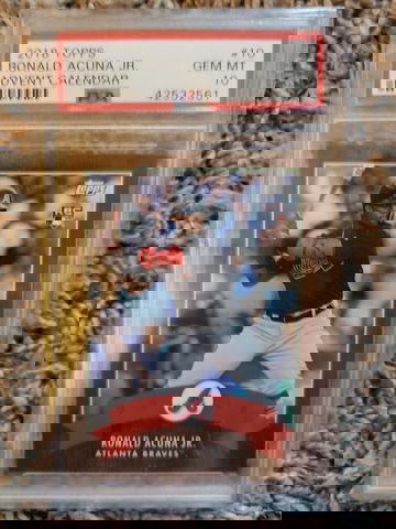 2018 Topps Advent Ronald Acuna Jr PSA 10 low pop