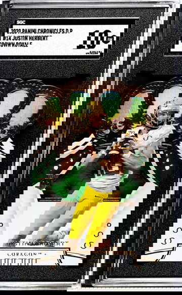 2020 Panini Chronicles Draft Picks #14 Justin Herbert Crown Royale SGC 10