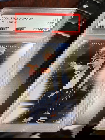 2004 SP Authentic Tom Brady PSA 9