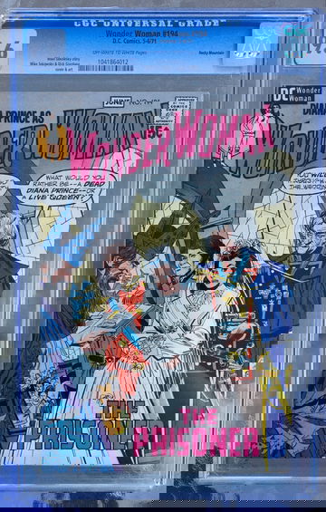 Wonder Woman #194 (1971) CGC 9.6 -- O/w to White pgs; Rocky Mountain copy