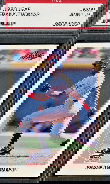 1990 Leaf #300  Frank Thomas  RC  HOF  PSA 9  White Sox