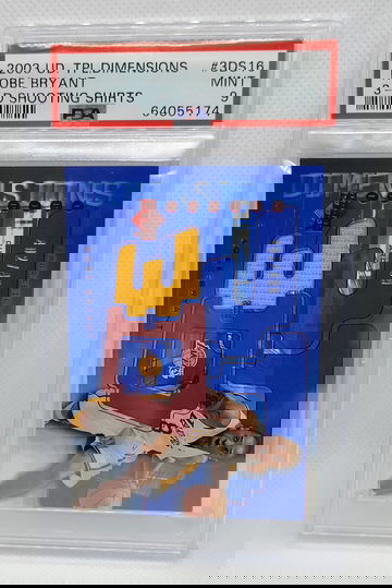 KOBE BRYANT 2003 Upper Deck Triple Dimensions 3-D Shirt jersey 402/499 PSA 9 MINT