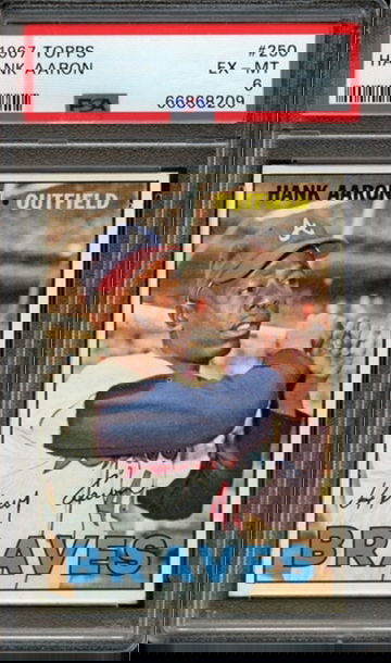 1967 Topps #250 Hank Aaron PSA 6