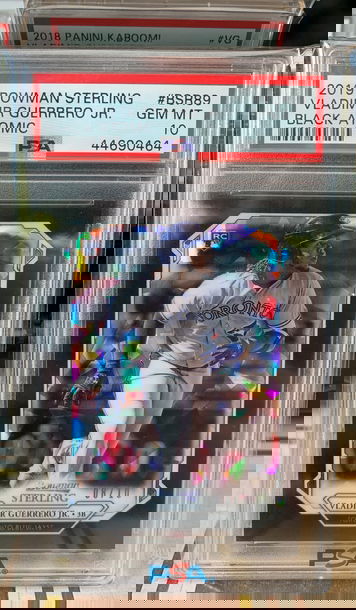 2019 Bowman Sterling Vladimir Guerrero Jr Rookie Black Atomic Refractor PSA 10