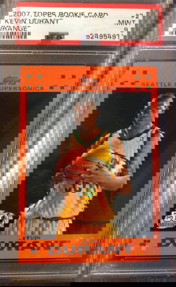 2007 Topps Kevin Durant Orange #2 PSA 9 MINT