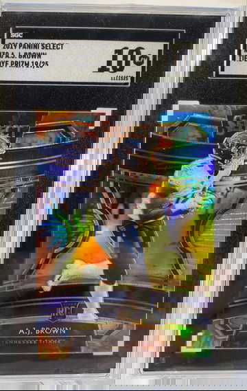 2019 Select AJ Brown Tie Dye Rookie /25 SGC 10