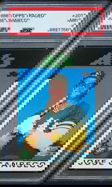 1986 Topps Traded Jose Canseco #20T PSA 9