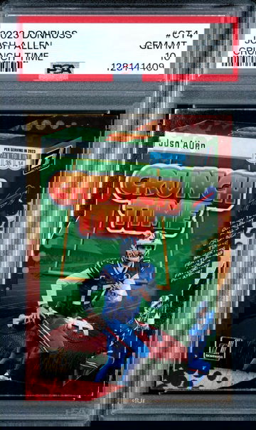 2023 Donruss Josh Allen Crunch Time PSA 10