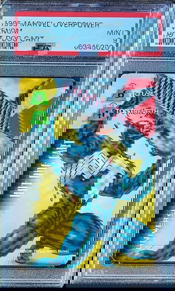 1995 Fleer Marvel Overpower VENOM HOT DOG CART PSA 9 Pop 4