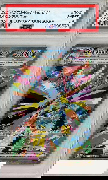 2025 POKEMON PRE EN-PRISMATIC EVOLUTIONS DRAGAPULT EX #165 SIR PSA 9