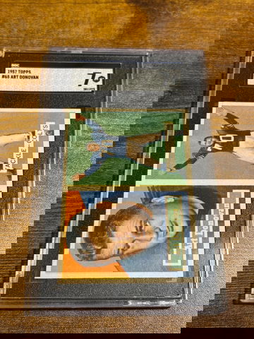 1957 Topps Football Art Donovan HOF SGC 7 Baltimore Colts