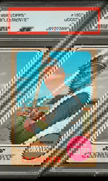 1968 Topps Bob Clemente #150 PSA 2