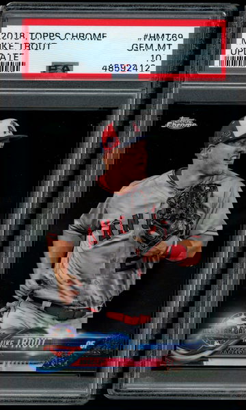 2018 Topps Chrome Update HMT69 Mike Trout PSA 10 GEM MINT