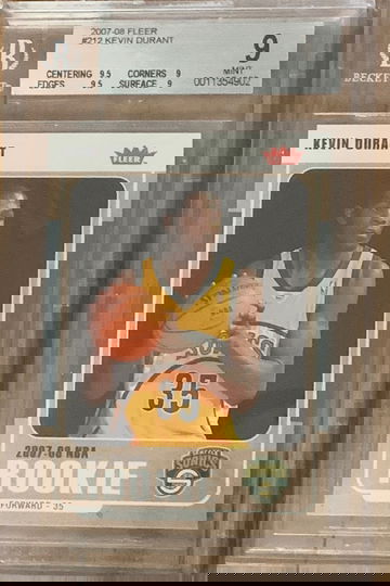 Kevin Durant Fleer 212 Rookie BGS9