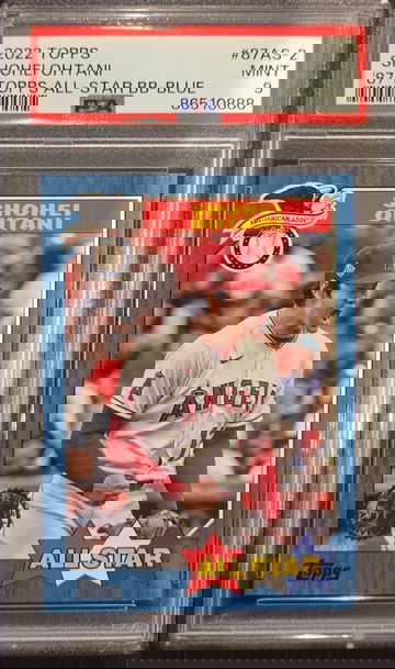 2022 Topps Shohei Ohtani '87 Topps All-Star BB-Blue PSA 9