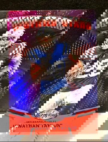 2025 Panini Certified  Jonathan Taylor  Certified Stars  Red Mirror  /99  Colts