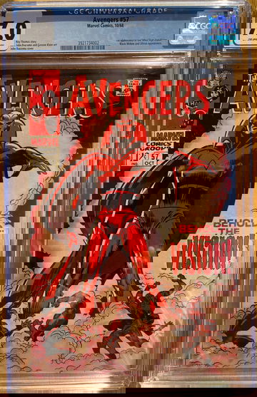 Avengers #57 CGC 7.0 1st Appearance of The Vision