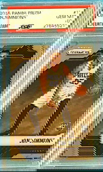 2016 Panini Prizm Ben Simmons ROOKIE RC Philadelhpia 76ers RC #1 PSA 10 GEM MINT