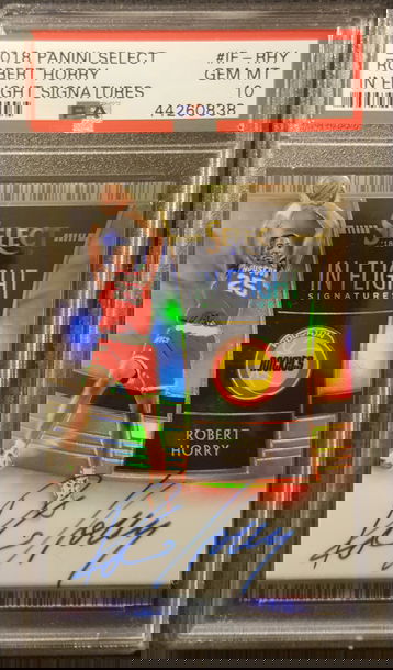2018 Panini Select Robert Horry Auto */199 Houston Rockets PSA 10