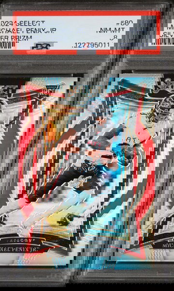 2024 Prizm Silver Michael Penix Jr. #80 PSA 8