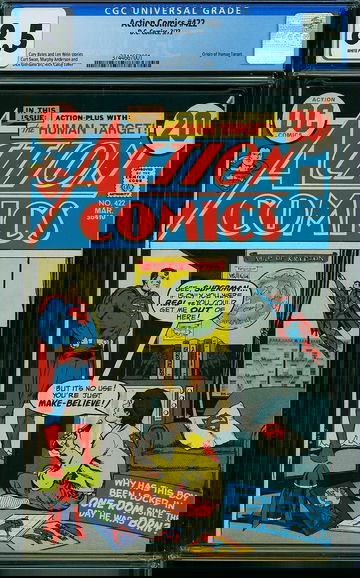 ACTION COMICS #422, CGC 8.5 VF+