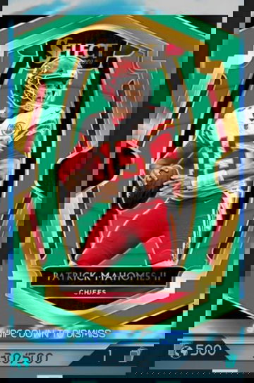 2018 Select Panini Blitz Patrick Mahomes Green /500