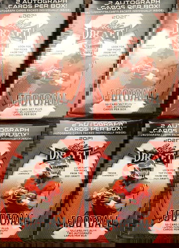 4 Blaster Box 📦 Lot 2021 Leaf Draft. Two autos per blaster