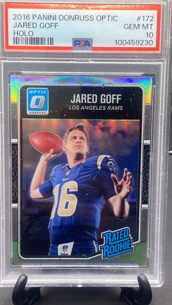 2016 Donruss Optic Jared Goff Rated Rookie Silver Holo     PSA 10
