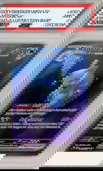 2023 POKEMON MEW EN-151 BLASTOISE EX #200 SPECIAL ILL RARE PSA 9 MINT