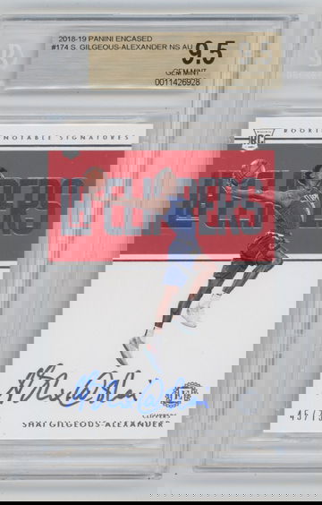 Shai Gilgeous-Alexander Encased auto /75 