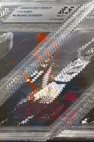 1999 Skybox Premium Michael Dickerson Star Rubies /45 BGS 8.5