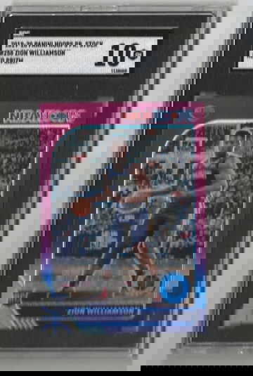 2019-20 Panini Hoops Premium Stock Red Prizm Zion Williamson RC #258 SGC 10