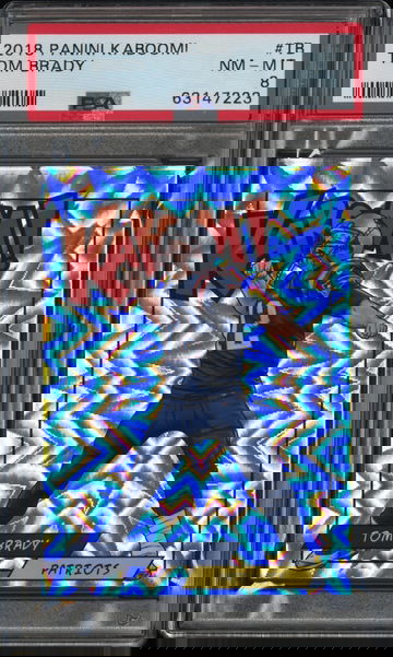 2018 Panini Kaboom Tom Brady #K-TB PSA 8 FIRST BRADY KABOOM!