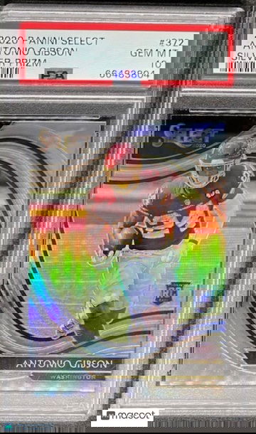 Antonio Gibson 2020 Panini Select Field Level Silver Prizm #372 RC Rookie PSA 10