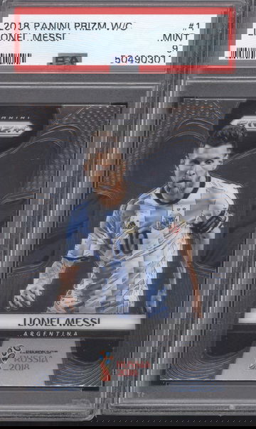 2018 Panini Prizm World Cup 1 Lionel Messi PSA 9 MINT