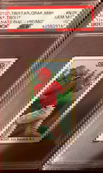 2010 Tristar Obak Mini Mike Trout Rookie Card PSA 10 Gem Mint