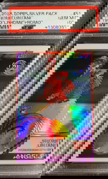 2018 Topps Silver Pack Chrome Shohei Ohtani #51 PSA 10