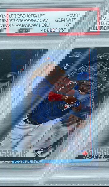 2019 Topps Update Vladimir Guerrero Jr. Rainbow Foil PSA 10