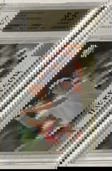 2002 Upper Deck Silver #41 Phil Mickelson BGS 9.5